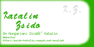 katalin zsido business card